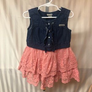 *SOLD*Calvin Klein Sleeveless Jean Dress, Size 5